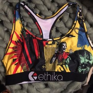 Ethika racer back bra NWOT